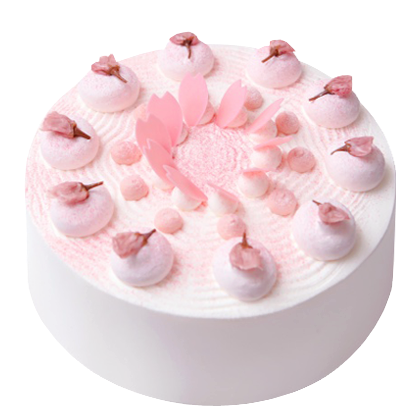 sakura petal cake